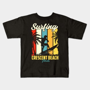 Surfing | Crescent Beach, Florida Kids T-Shirt